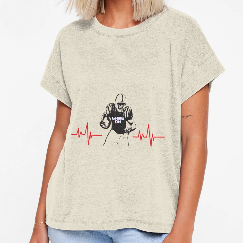 Football Fan Game Pulse T-Shirt - Trendy Graphic Unisex - T-Shirt, Sweatshirt, Hoodie
