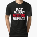 Eat Sleep Soccer Repeat Football Vibe T-Shirt - Custom Art Print Men Women - T-Shirt, Sweatshirt, Hoodie