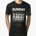 Sunday Funday Chicage Football T-Shirt - Aesthetic Graphic Men Women - T-Shirt, Sweatshirt, Hoodie
