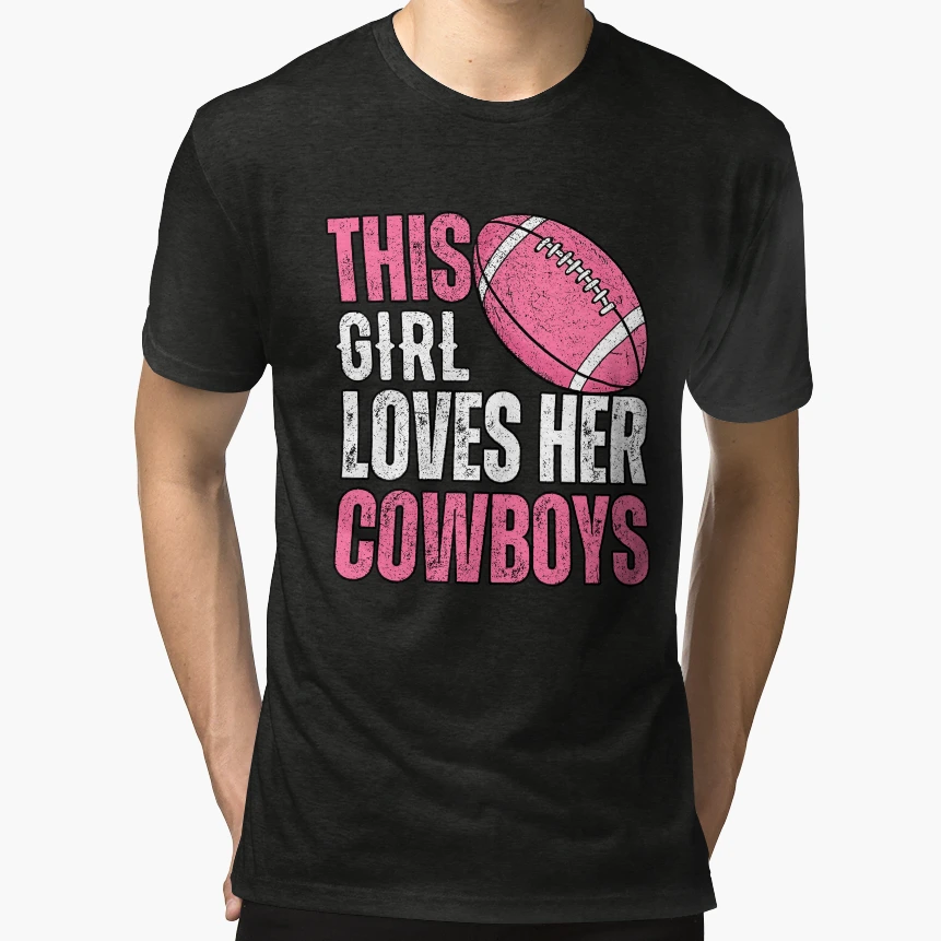This Loves Her Cowboys T-Shirt - Novelty Apparel for Adults - T-Shirt, Sweatshirt, Hoodie