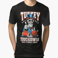 Turkey Touchdowns Funny Thanksgiving T-Shirt - Minimalist Print for Adults - T-Shirt, Sweatshirt, Hoodie