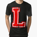 Big Red Letter L T-Shirt - Casual Everyday Wear for Adults - T-Shirt, Sweatshirt, Hoodie