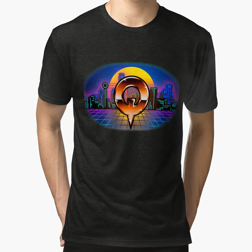 Retrowave Quakecon T-Shirt - Casual Everyday Wear Men Women - T-Shirt, Sweatshirt, Hoodie