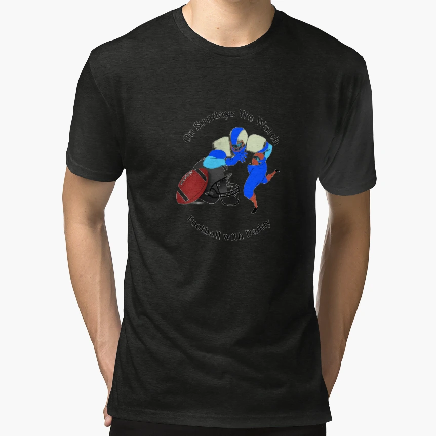 Sundays We Watch Football Daddy T-Shirt - Graphic Print Unisex - T-Shirt, Sweatshirt, Hoodie