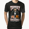 Turkey Touchdowns Funny Thanksgiving Abe T-Shirt - Novelty Apparel Unisex - T-Shirt, Sweatshirt, Hoodie