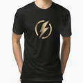 Gold Lightning Hero Streetwear T-Shirt - Custom Art Print for Adults - T-Shirt, Sweatshirt, Hoodie