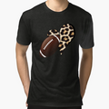 Football Love Leopard T-Shirt - Trendy Graphic Unisex - T-Shirt, Sweatshirt, Hoodie