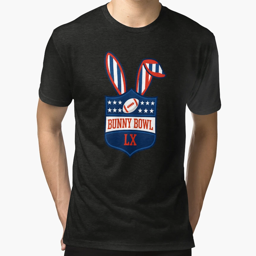 Bunny Bowl T-Shirt - Graphic Print Men Women - T-Shirt, Sweatshirt, Hoodie