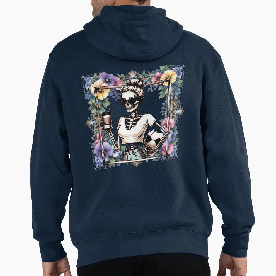 Female Skeleton Ball Among Flowers Hoodie - Graphic Print Men Women - T-Shirt, Sweatshirt, Hoodie