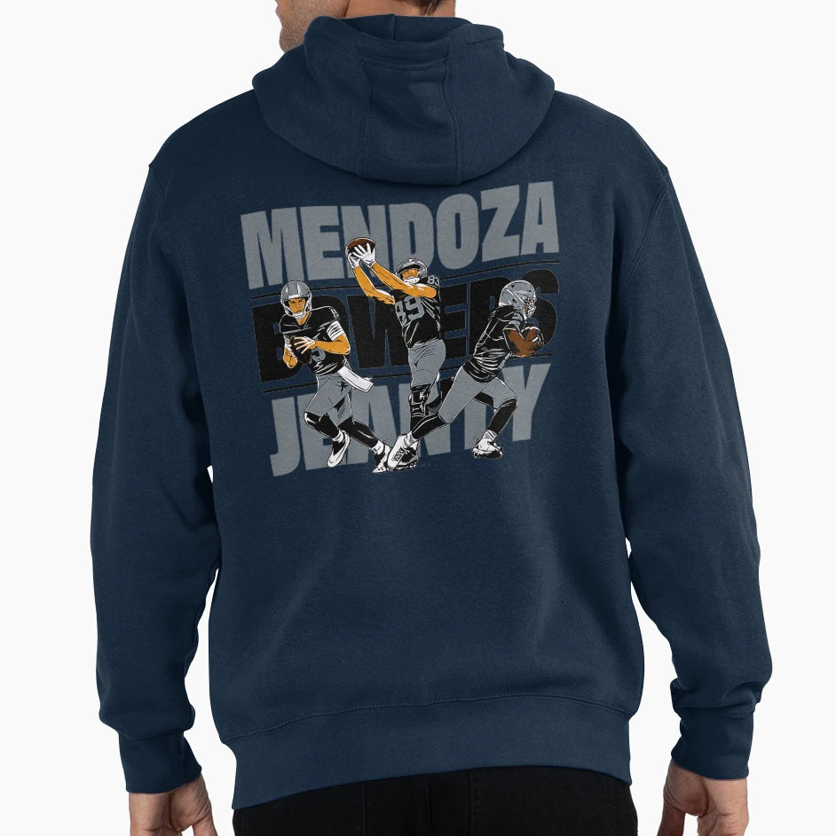Fernando Mendoza Las Vegas Raiders Hoodie - Custom Art Print Unisex - T-Shirt, Sweatshirt, Hoodie