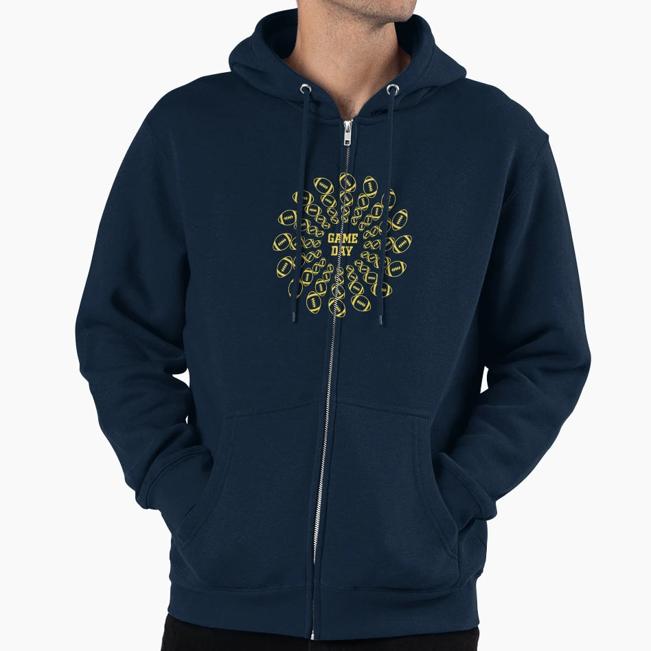Mandala Game Day American Football Hoodie - Casual Everyday Wear for Adults - T-Shirt, Sweatshirt, Hoodie