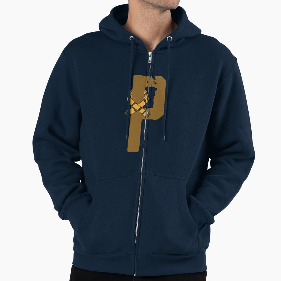 P Letter Magic School Team Badger Hoodie - Novelty Apparel Unisex - T-Shirt, Sweatshirt, Hoodie