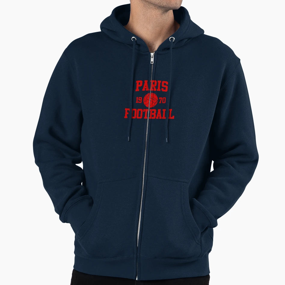Paris Football Athletic College 2 Hoodie - Fun Novelty Design Men Women - T-Shirt, Sweatshirt, Hoodie