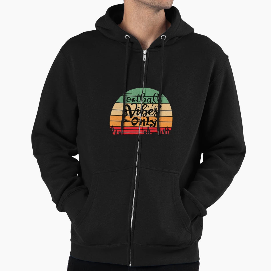 Football Vibes Only Funny Football T-Shirt - Novelty Apparel for Adults - T-Shirt, Sweatshirt, Hoodie