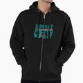 Sunday Funday Football Helmet Hoodie - Casual Everyday Wear Unisex - T-Shirt, Sweatshirt, Hoodie