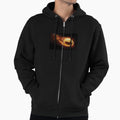 Fiery Football Hoodie - Unique Graphic for Adults - T-Shirt, Sweatshirt, Hoodie