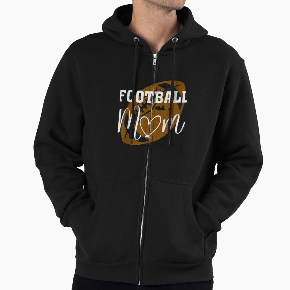 Football Mom Hoodie - Unique Graphic Men Women - T-Shirt, Sweatshirt, Hoodie