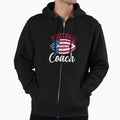 American Football Player 4Th July Usa Hoodie - Trendy Graphic for Adults - T-Shirt, Sweatshirt, Hoodie