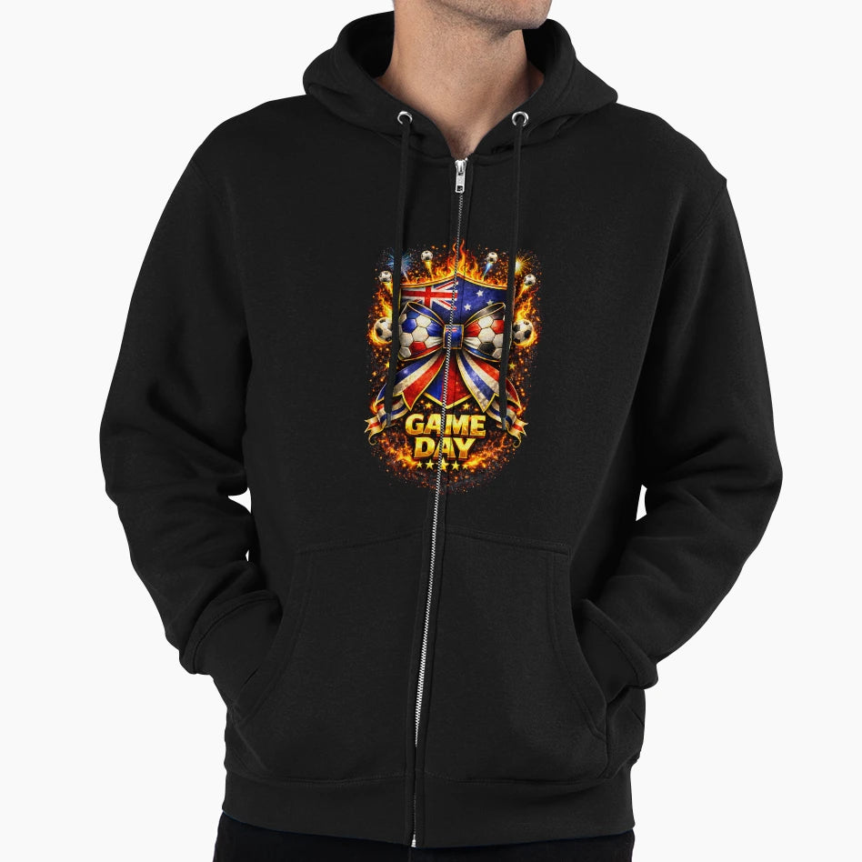 Australia Soccer Bow Game Day Hoodie - Casual Everyday Wear for Adults - T-Shirt, Sweatshirt, Hoodie