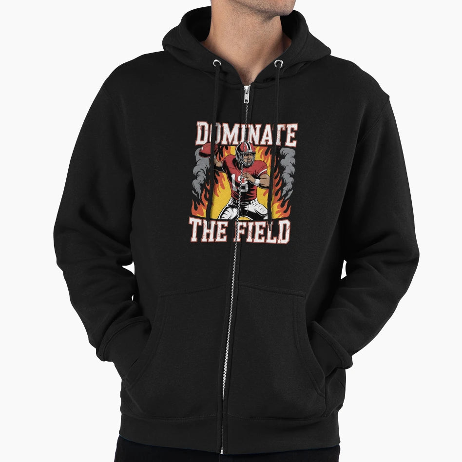 Dominate Field American Football Champion Hoodie - Unique Graphic Men Women - T-Shirt, Sweatshirt, Hoodie
