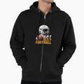 Eat Sleep Football Repeat Funny Hoodie - Custom Art Print Men Women - T-Shirt, Sweatshirt, Hoodie