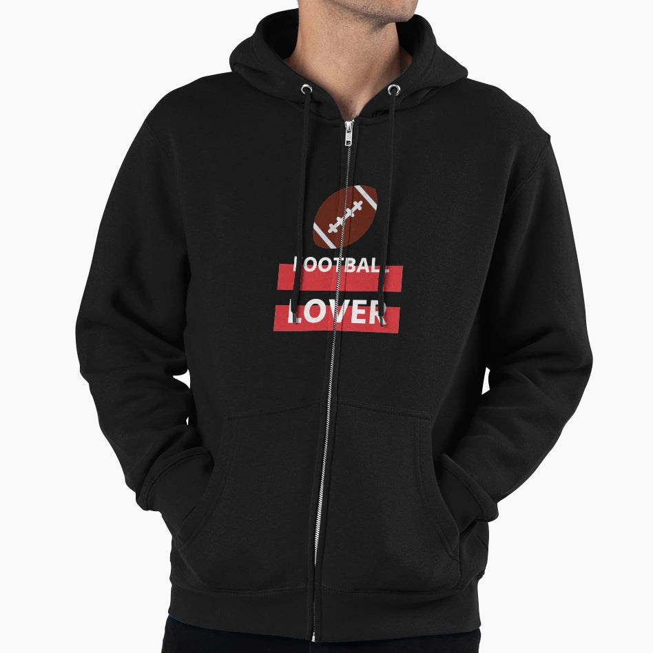 American Football Lover Simple White Hoodie - Minimalist Print Unisex - T-Shirt, Sweatshirt, Hoodie