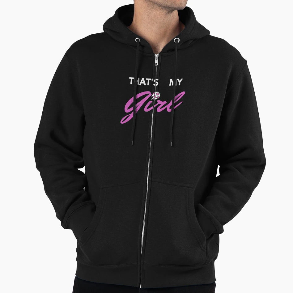 Mom Support Football Daughter Hoodie - Aesthetic Graphic Unisex - T-Shirt, Sweatshirt, Hoodie