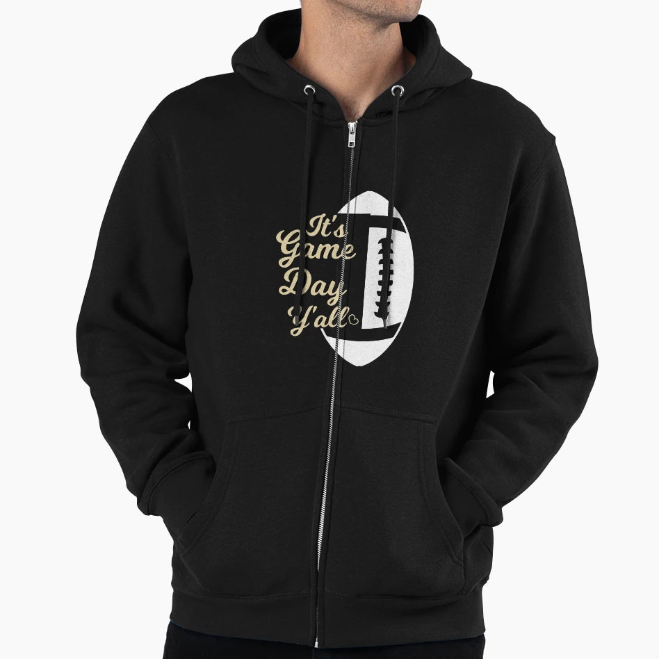 Its Game Day Yall Football Game Hoodie - Casual Everyday Wear Men Women - T-Shirt, Sweatshirt, Hoodie