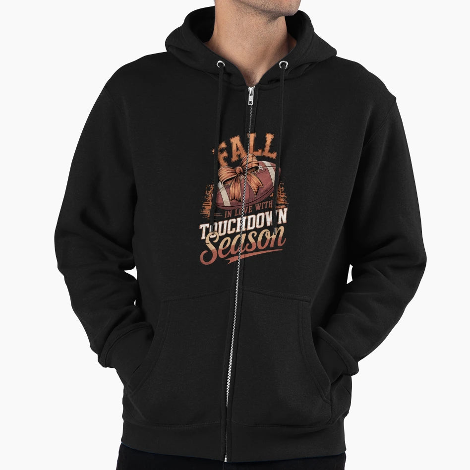 Fall Football Season Hoodie - Minimalist Print for Adults - T-Shirt, Sweatshirt, Hoodie