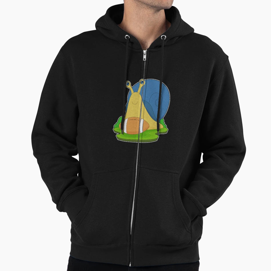 Snail American Football Sports Hoodie - Aesthetic Graphic Unisex - T-Shirt, Sweatshirt, Hoodie