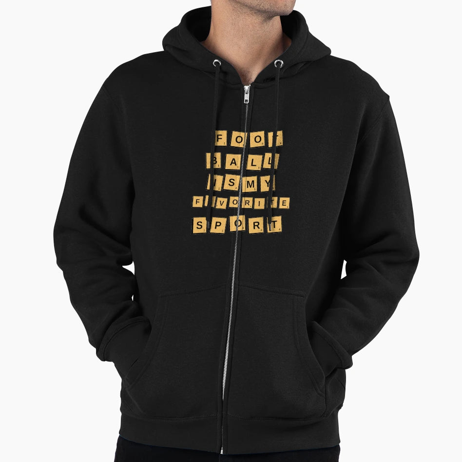 Football Is My Favorite Sport Football Hoodie - Minimalist Print Unisex - T-Shirt, Sweatshirt, Hoodie