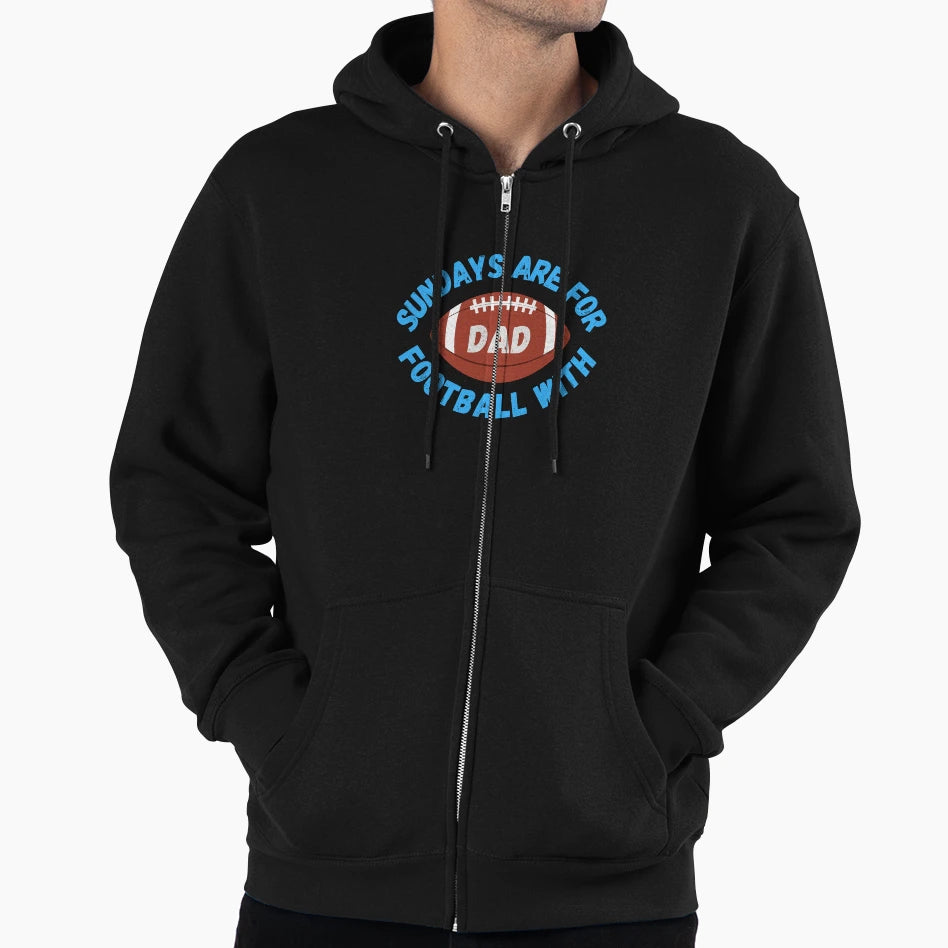 Sundays Are Football Dad Hoodie - Streetwear Style for Adults - T-Shirt, Sweatshirt, Hoodie