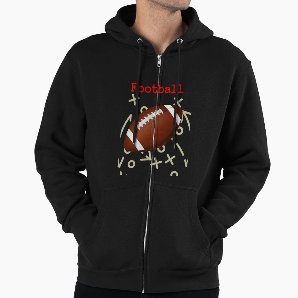 Football Hoodie - Casual Everyday Wear for Adults - T-Shirt, Sweatshirt, Hoodie