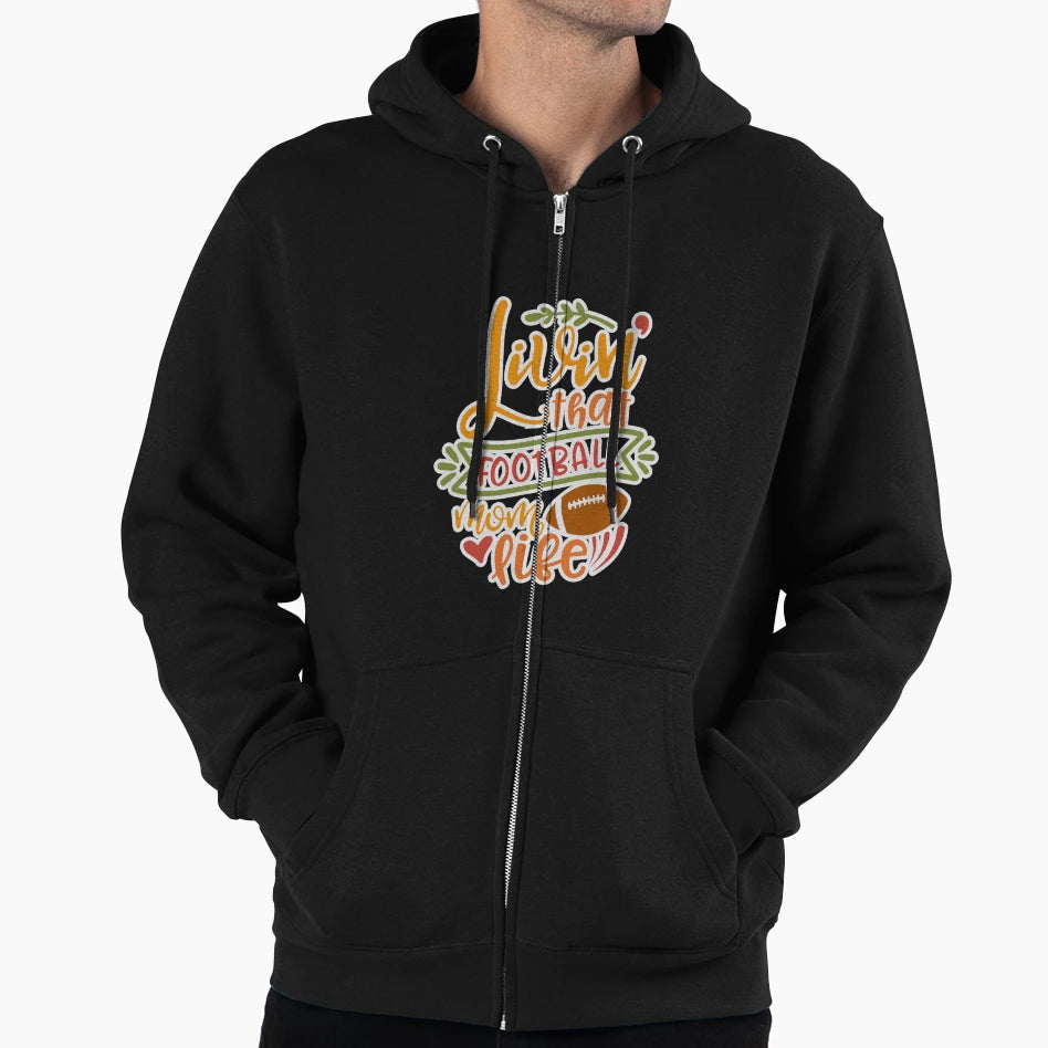 Funny Senior Football Mom Ideas Hoodie - Streetwear Style for Adults - T-Shirt, Sweatshirt, Hoodie