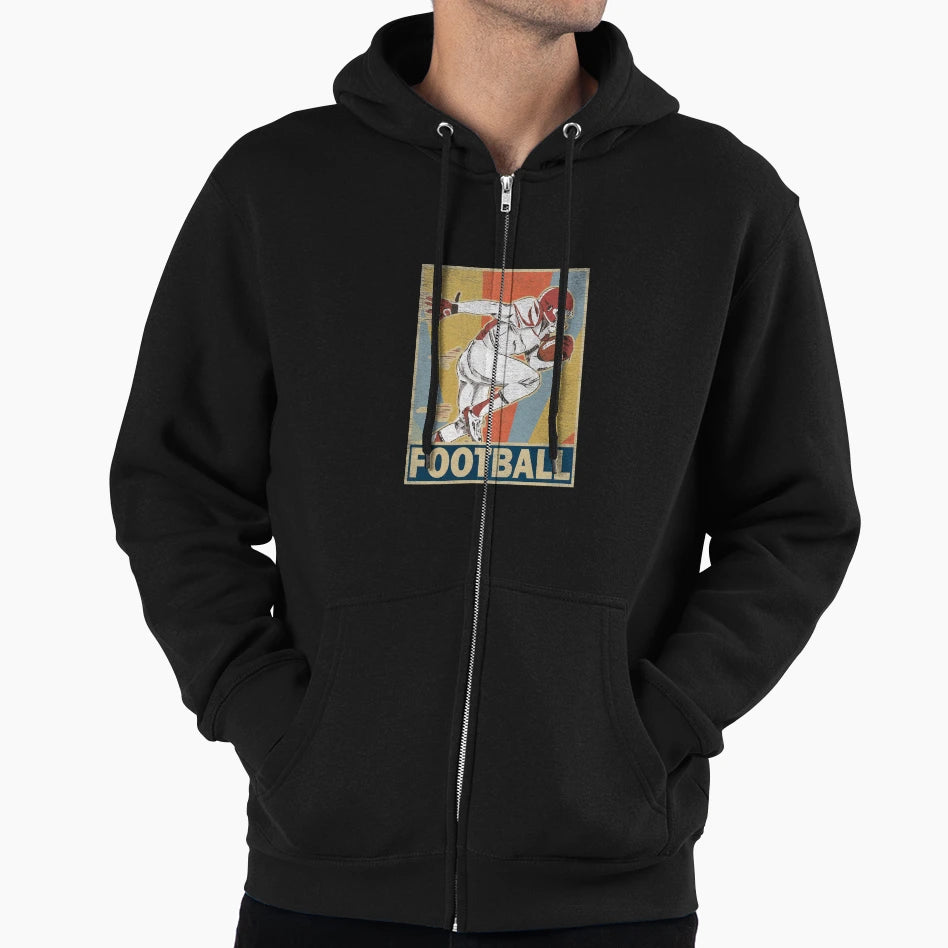 American Football Sport Gift Hoodie - Graphic Print Men Women - T-Shirt, Sweatshirt, Hoodie
