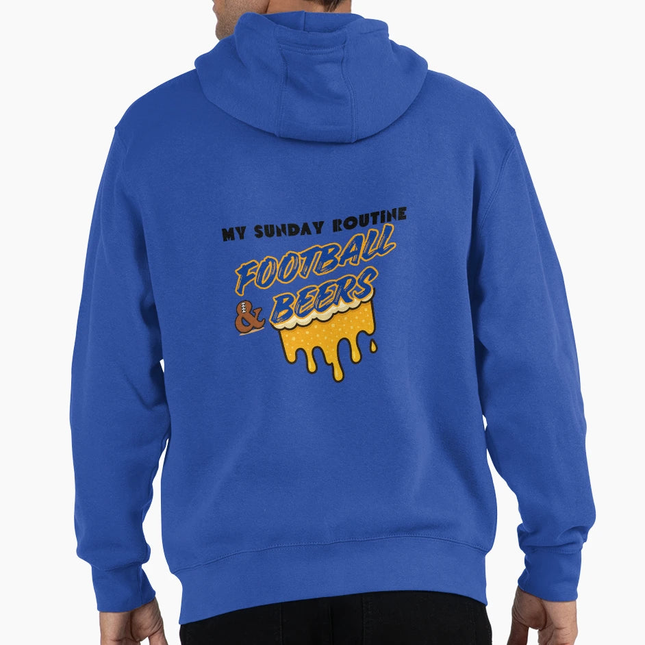 Football Beers Funny Sunday T-Shirt - Casual Everyday Wear for Adults - T-Shirt, Sweatshirt, Hoodie