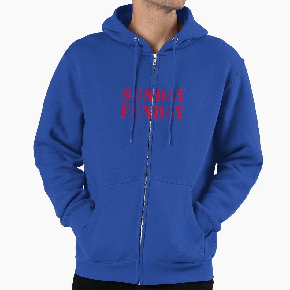 Sunday Funday Football Hoodie - Minimalist Print Men Women - T-Shirt, Sweatshirt, Hoodie