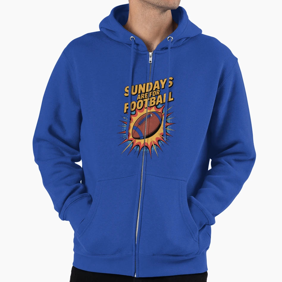 Sundays Are Football Hoodie - Novelty Apparel Men Women - T-Shirt, Sweatshirt, Hoodie