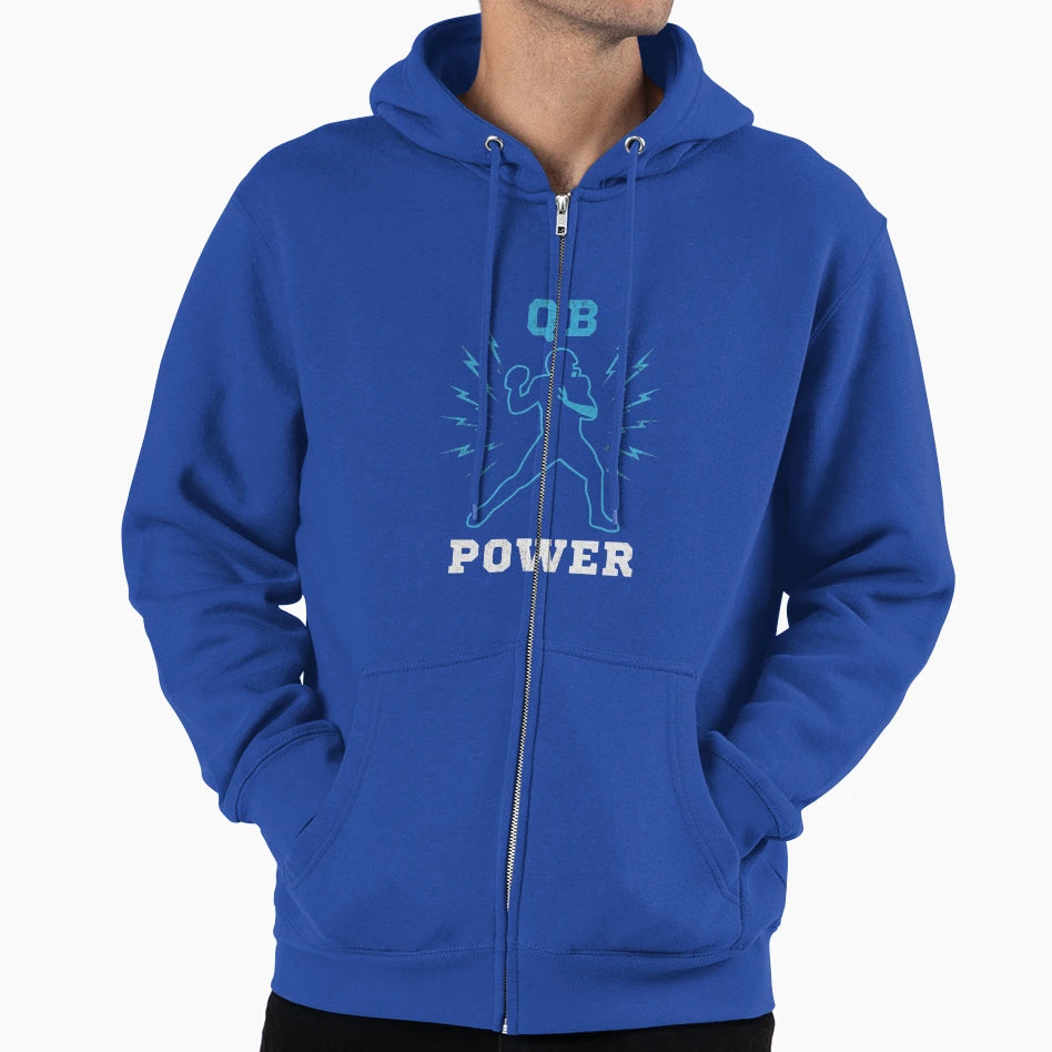 Quarterback Power Elite Qb Fan Football T-Shirt - Graphic Print for Adults - T-Shirt, Sweatshirt, Hoodie