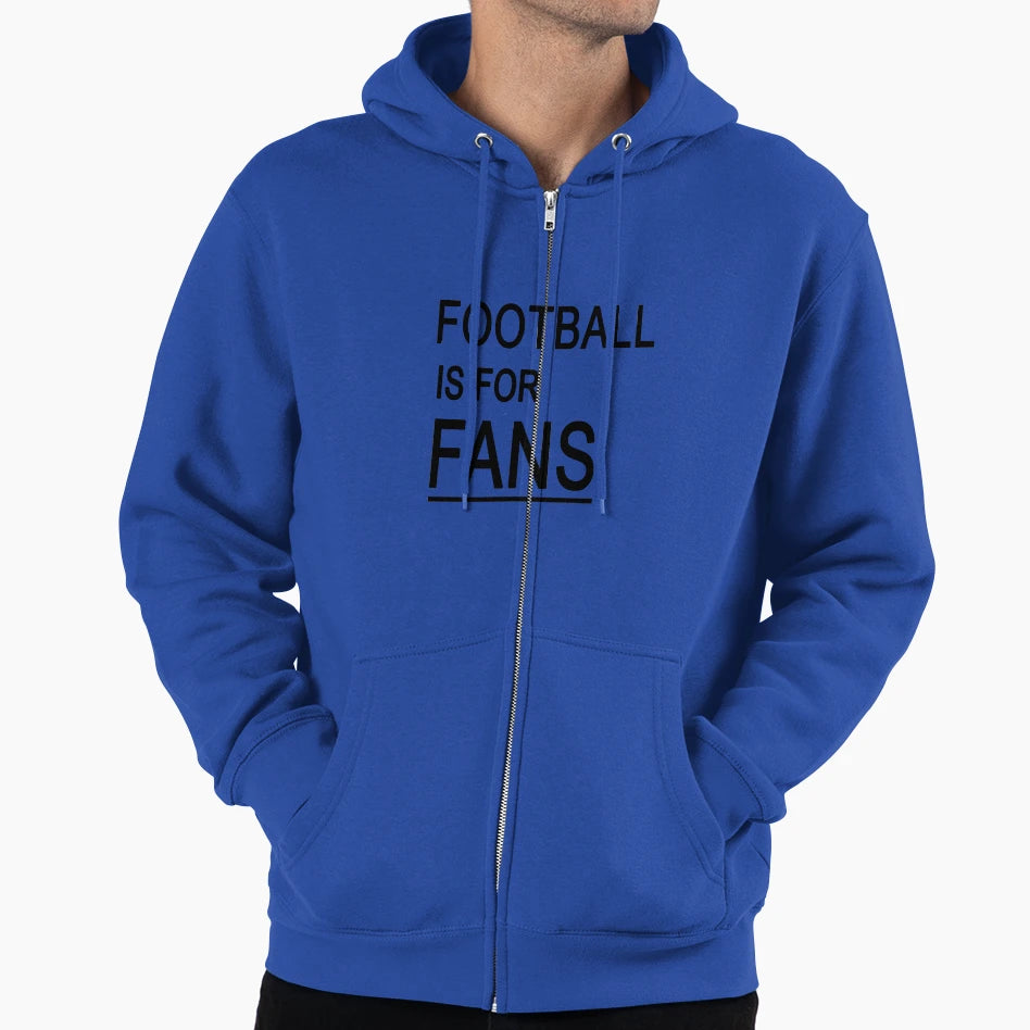 Football Is Fans Hoodie - Minimalist Print for Adults - T-Shirt, Sweatshirt, Hoodie