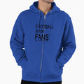 Football Is Fans Hoodie - Minimalist Print for Adults - T-Shirt, Sweatshirt, Hoodie