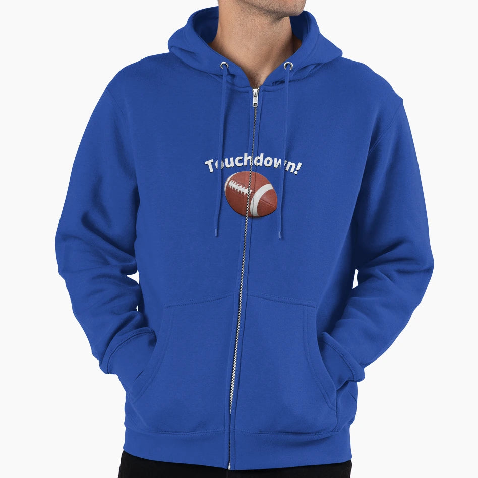 Football Touchdown Hoodie - Fun Novelty Design for Adults - T-Shirt, Sweatshirt, Hoodie
