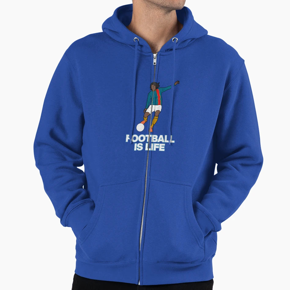 Football Is Life Hoodie - Novelty Apparel Men Women - T-Shirt, Sweatshirt, Hoodie