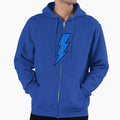 Lightning Bolt Blue Hoodie - Graphic Print Men Women - T-Shirt, Sweatshirt, Hoodie