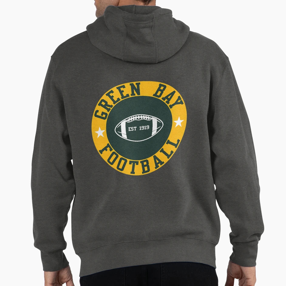 Green Bay Football Hoodie - Custom Art Print for Adults - T-Shirt, Sweatshirt, Hoodie