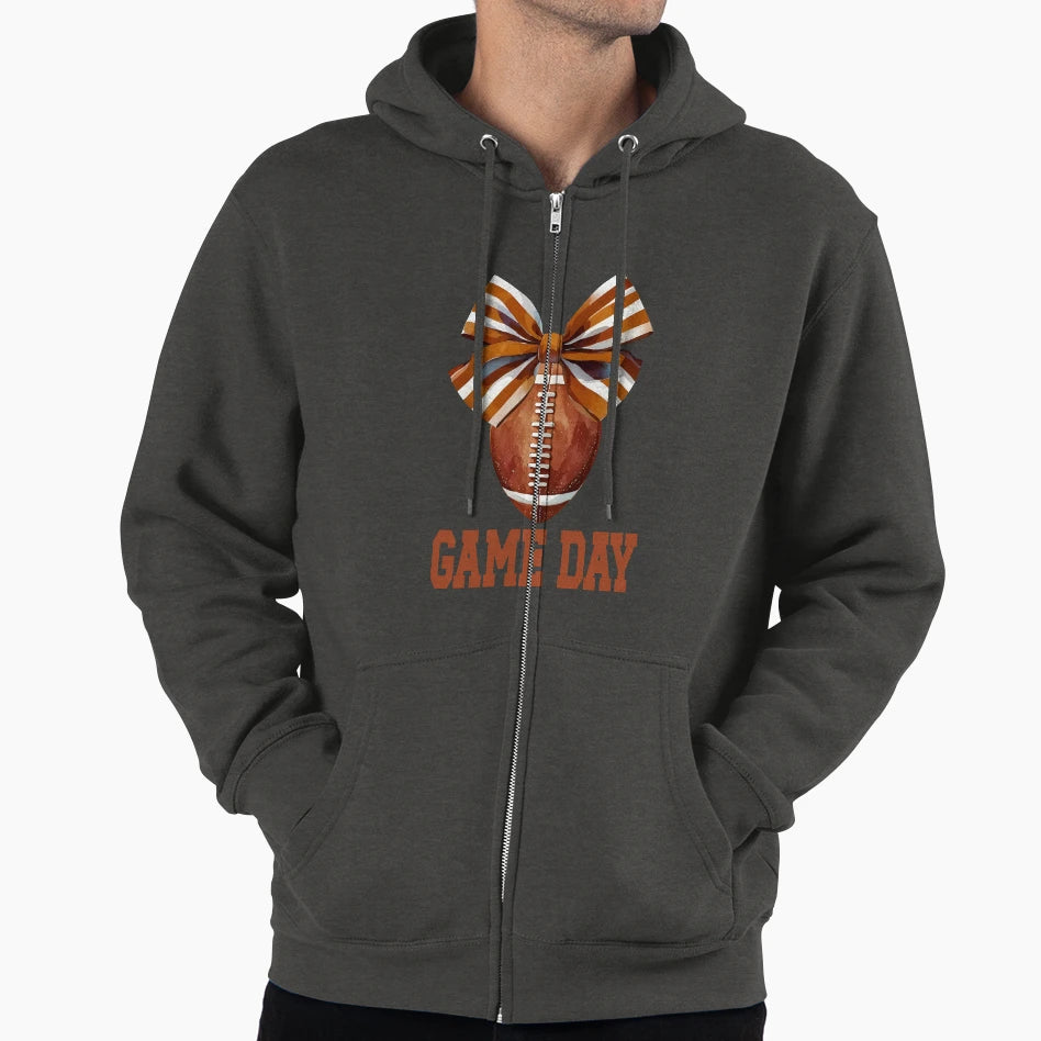 Game Day American Football Coquette Hoodie - Fun Novelty Design Men Women - T-Shirt, Sweatshirt, Hoodie