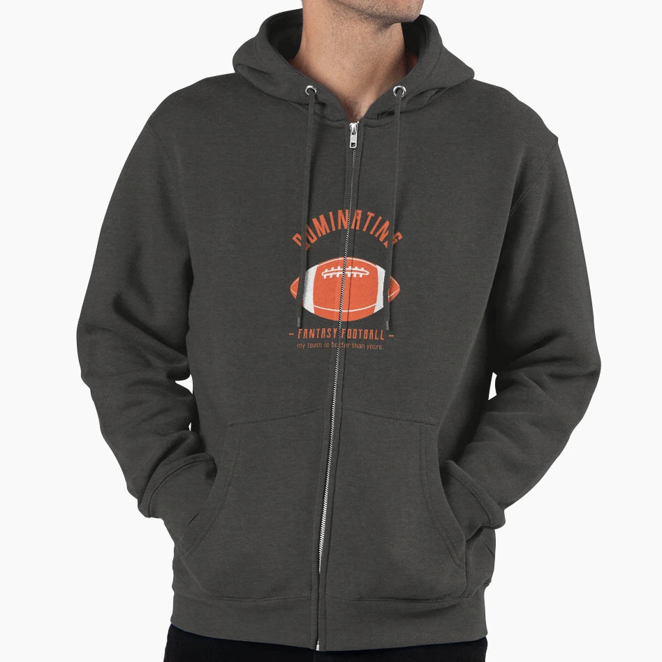 Dominating Fantasy Football Hoodie - Novelty Apparel Men Women - T-Shirt, Sweatshirt, Hoodie