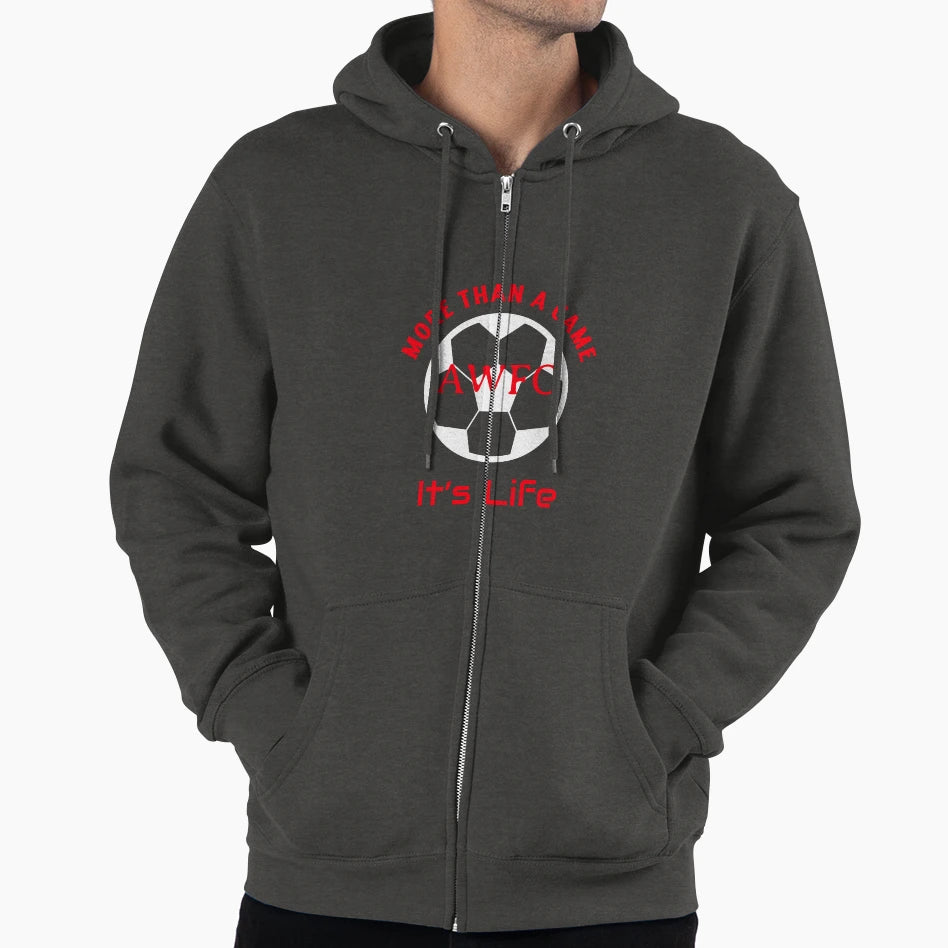 More Than Game Its Life Awfc Arsenal Hoodie - Fun Novelty Design Men Women - T-Shirt, Sweatshirt, Hoodie