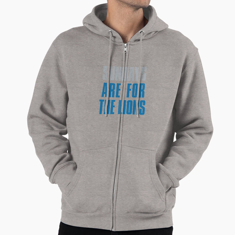 Sundays Are Lions Detroit Football Fans Hoodie - Unique Graphic Men Women - T-Shirt, Sweatshirt, Hoodie