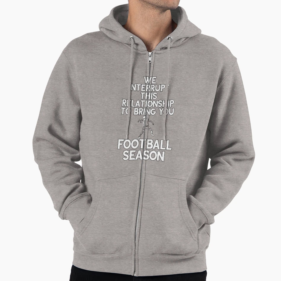 Interrupt This Relationship Football T-Shirt - Unique Graphic Men Women - T-Shirt, Sweatshirt, Hoodie
